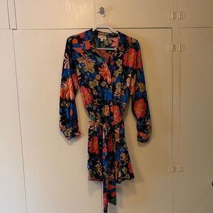Floral Dress with tie at waist